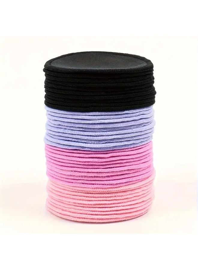 Pudding Powder Velvet Makeup Remover Pads 10 Pack Reusable Hydrophilic PU Cleansing Pads Unscented - Image 5